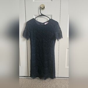 PinkLily Navy Blue Lace Dress